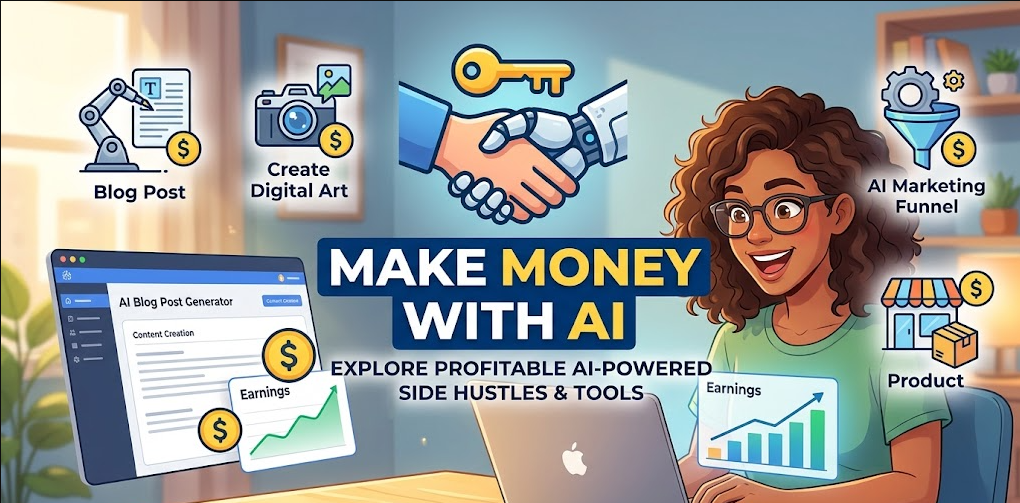 Make money online using ai